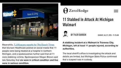 Prophecy Watch: 11 Stabbed in Attack At Walmart