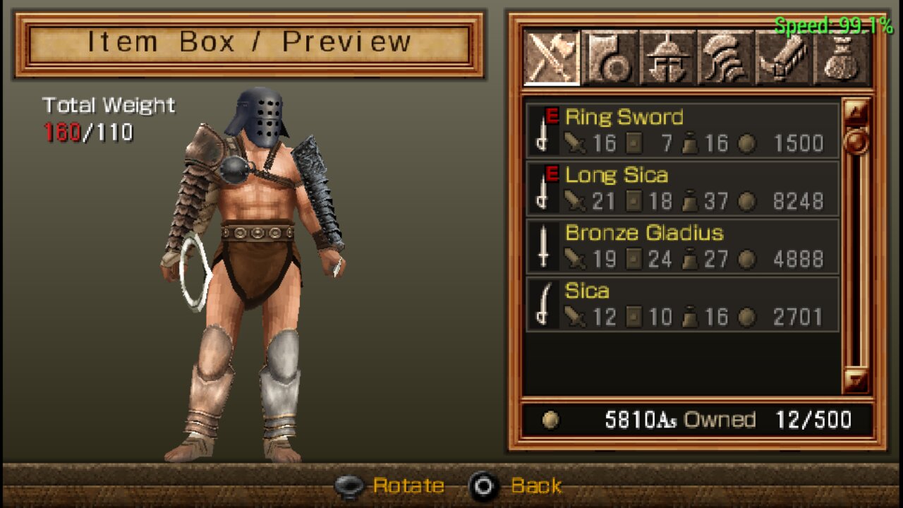 PPSSPP v1 13 1 ULJM05544 剣闘士 グラディエータービギンズ 2022 08 27 20 51 53