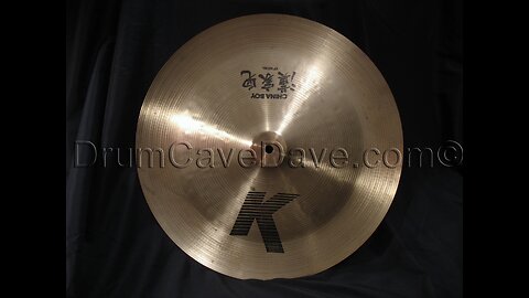 17” K Zildjian China Boy BLOCK LETTER cymbal - Face Up