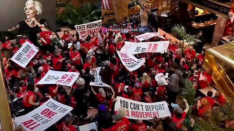 ( -0861 ) Leftist Activist Protesters Have Stormed Trump Tower Demanding Freeing of Mahmoud Khalil & the Cutting Off U.S. Military Aid to Israel