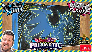 Mega Charizard UPC! Prismatic Evolutions + Black Bolt & White Flare | Pokemon Cards Opening LIVE!