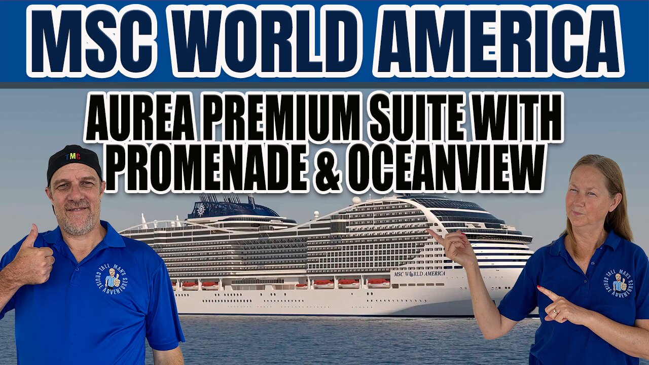 MSC World America First Look! Aurea Premium Suite with Promenade and Oceanview Cabin