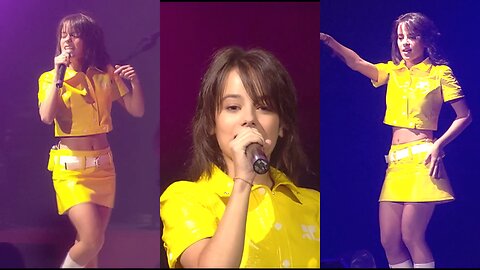 French singer Alizée in live concert - Music hit "Moi... Lolita"