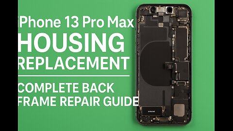 iPhone 13 Pro Max Housing Replacement | Complete Back Frame Repair Guide