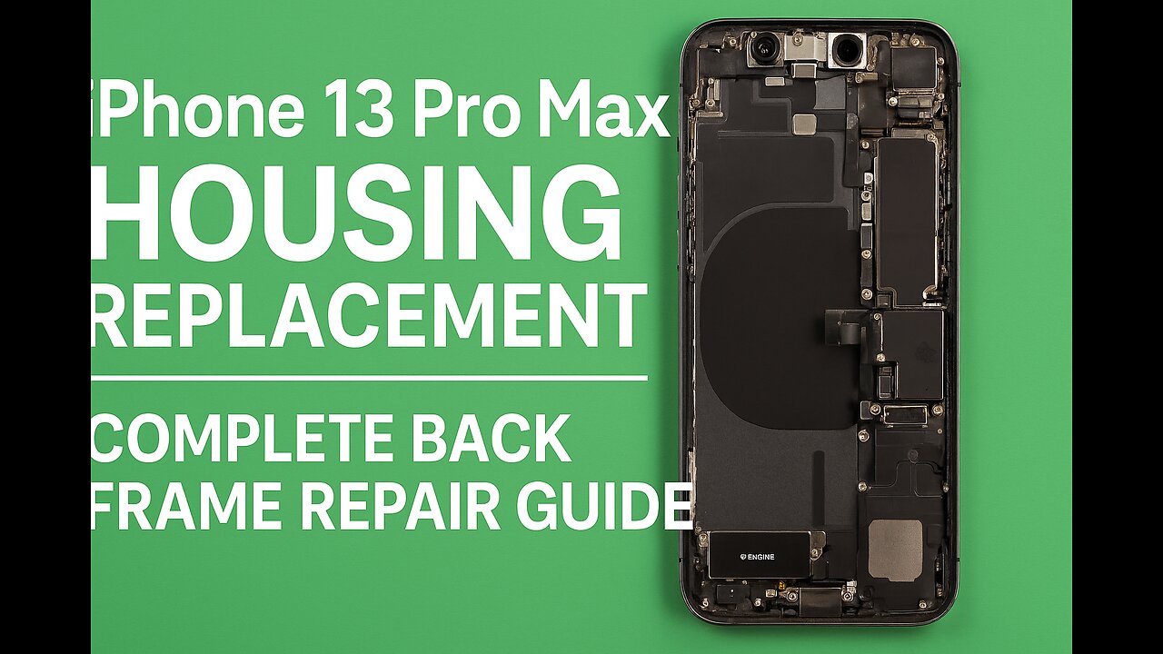 iPhone 13 Pro Max Housing Replacement | Complete Back Frame Repair Guide