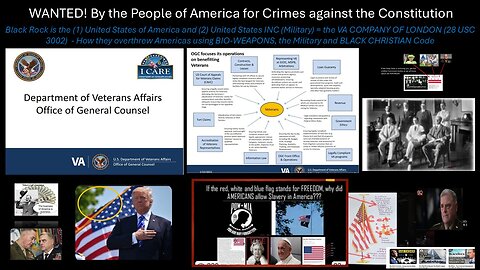 UNDERSTAND THE VA, THE SECOND LARGEST EXECUTIVE BRANCH AKA LAW GROUP'S ROLE IN GENOCIDE