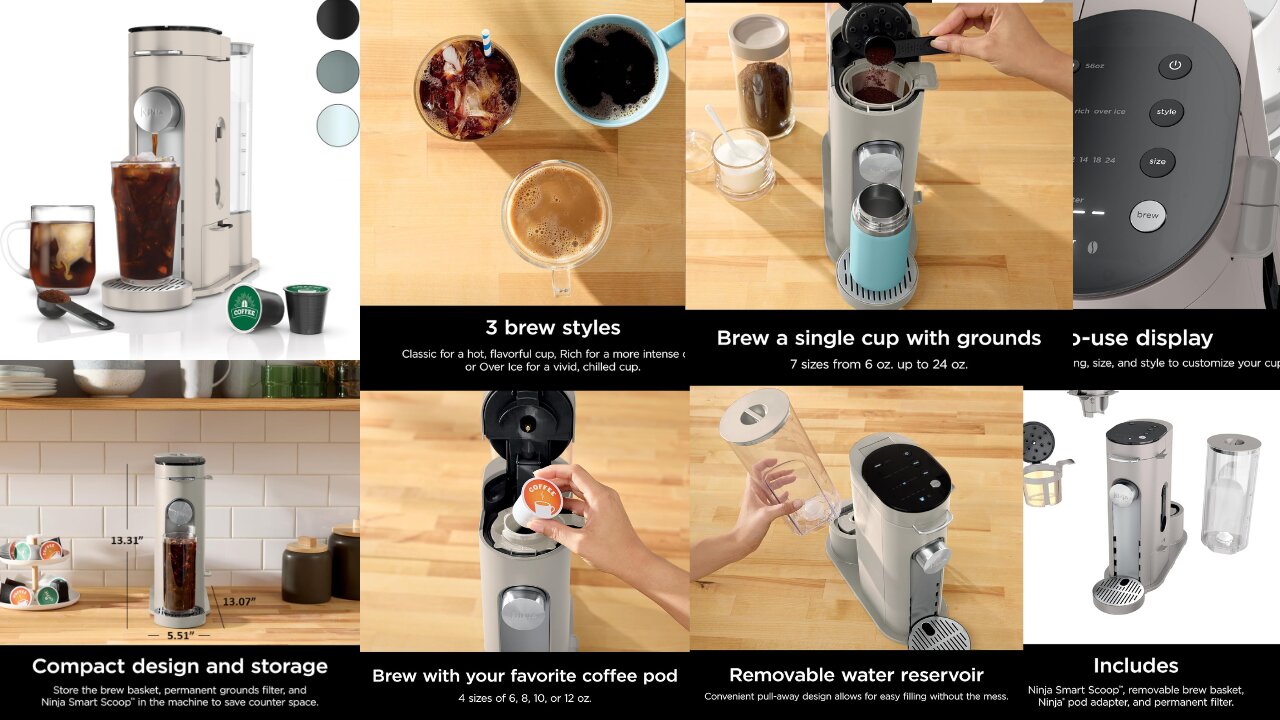 Ninja Pods & Grounds Single-Serve Coffee Maker