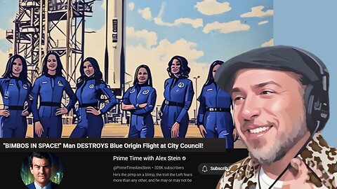 Lance B Reacts to '' "BIMBOS IN SPACE!" Man DESTROYS Blue Origin Flight at City Council! ''