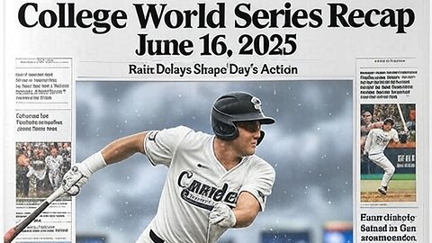 College World Series Recap June 16, 2025 – Rain Delays, Epic Pitches, and Fading Protests