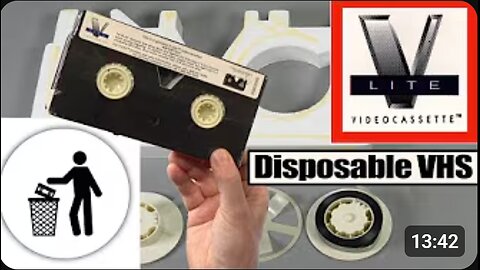 🎬 V‑Lite VHS Promo Tape 📽️ | Disposable, Ultra‑Light & Self‑Destructing Media!