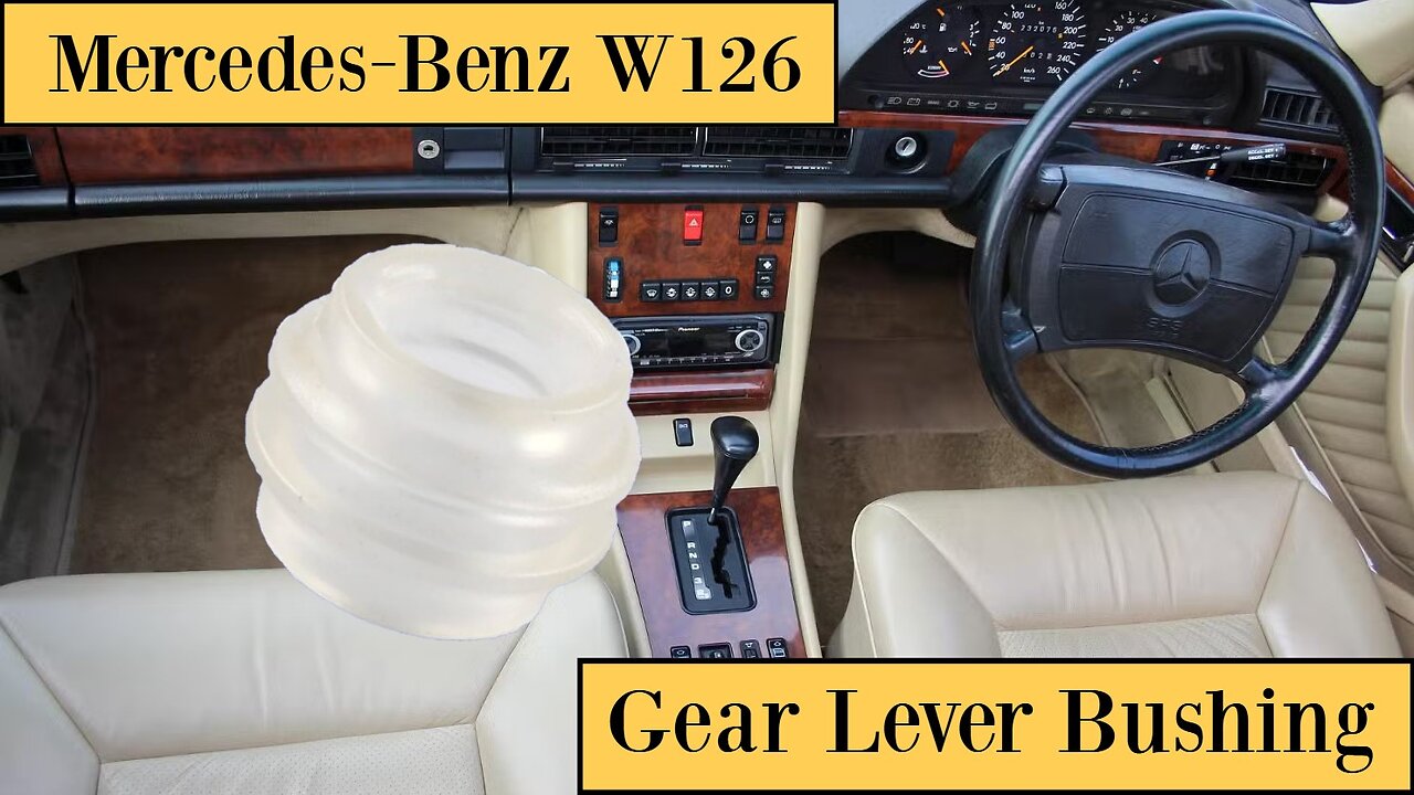 Mercedes Benz W126 - How to replace the gear lever bushing to avoid loose automatic shifter