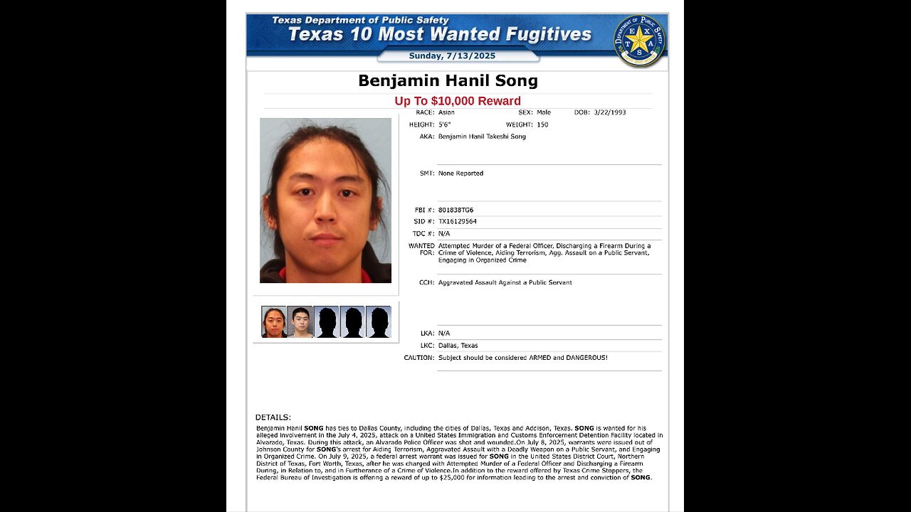 Announcing The Apprehension of Benjamin Song