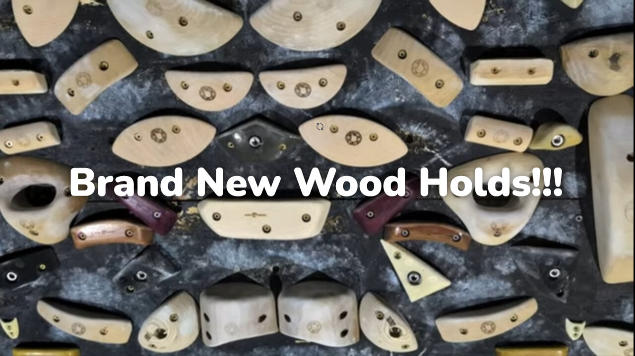 Early Morning Board Session: Climbing On New Wood Holds