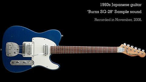 1960s Japanese guitar "Burns SG-28" Sample sound