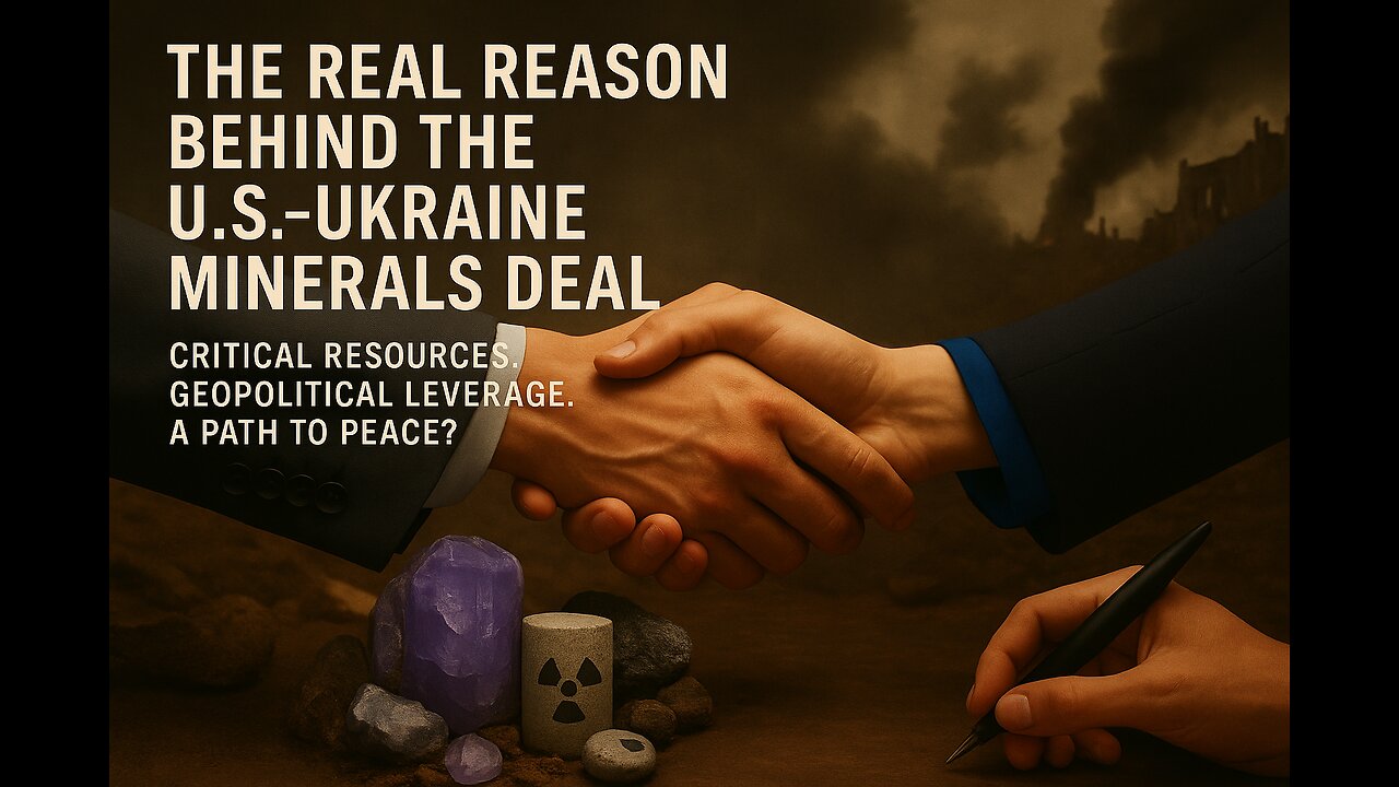 US Signs Mineral Deal With Ukraine.