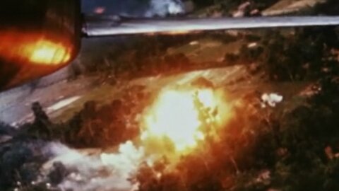 USAF gun camera over South Vietnam in 1968
