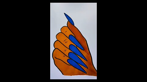 Nails sketch colouring