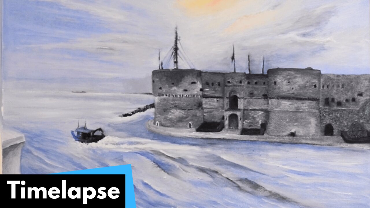 CASTLE PAINTING TIMELAPSE| ATLArtStudio