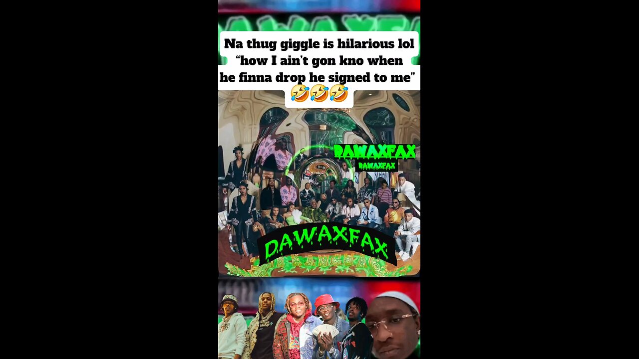 Na thug giggle is hilarious lol “how I ain’t gon kno when he finna drop he signed to me” 🤣🤣🤣