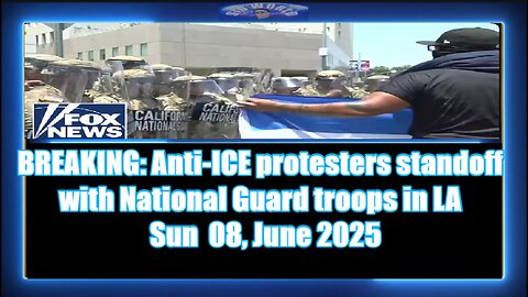 BREAKING Anti-ICE protesters standoff with National Guard troops in LA