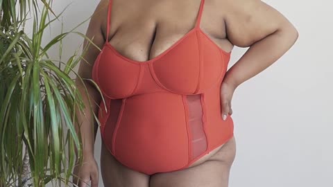 Plus Size Beauty in Burning Dust Bikini 💃 | Bold, Confident & Unstoppable