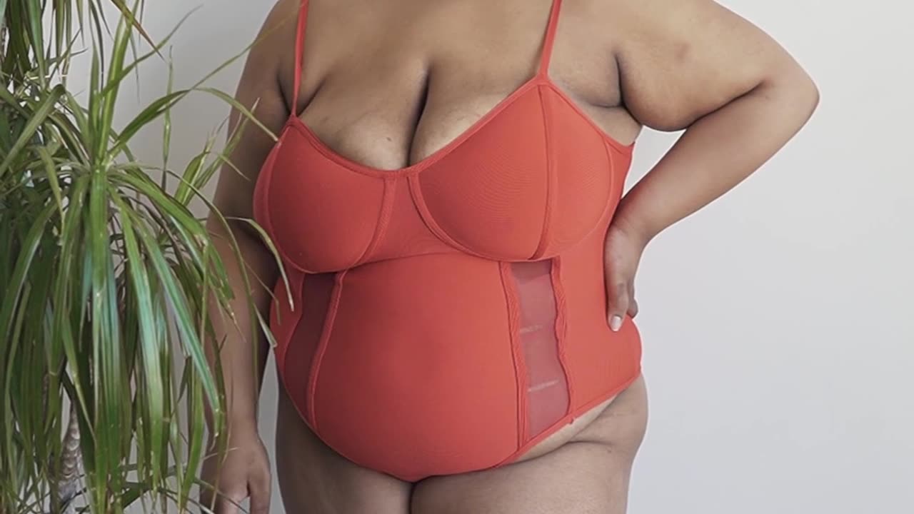 Plus Size Beauty in Burning Dust Bikini 💃 | Bold, Confident & Unstoppable