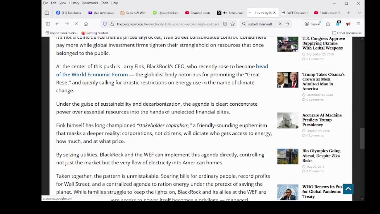 Electricity Bills Soar to Record High as BlackRock-WEF Alliance Seizes Control of U.S. Energy Grid