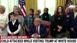 CHILD ATTACKED ON LIVE TV WHILE VISITING TRUMP