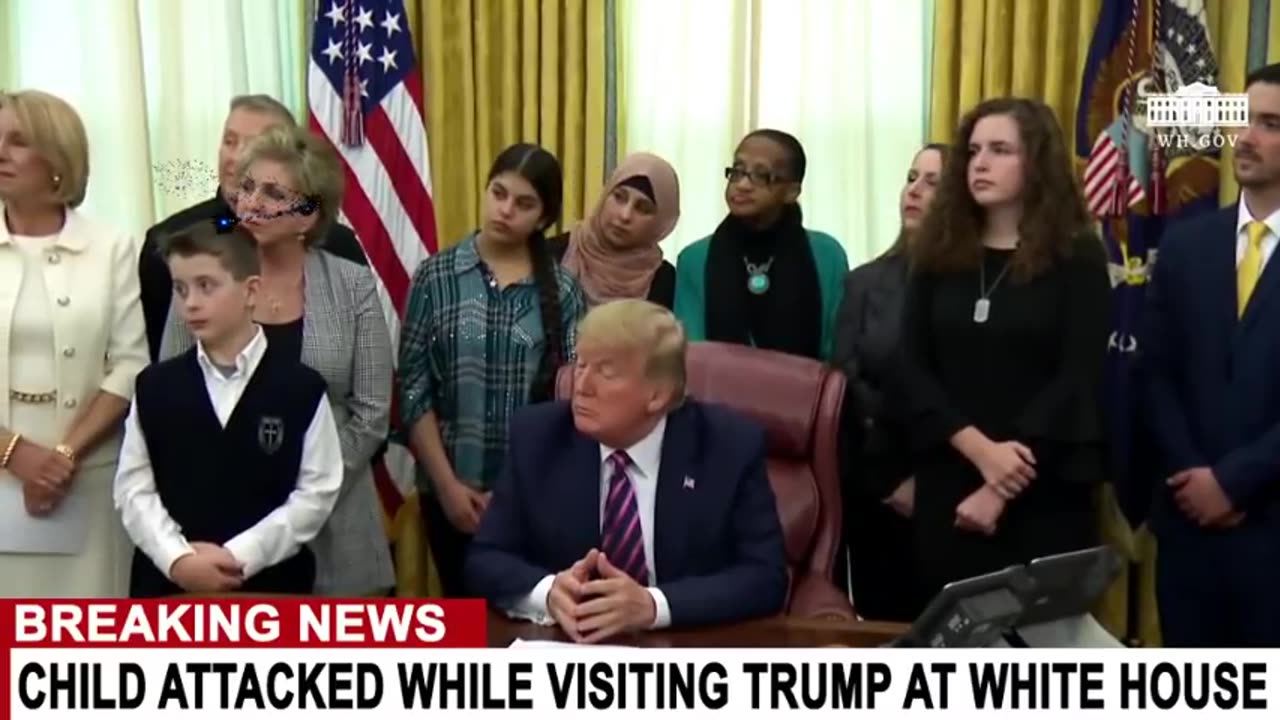 CHILD ATTACKED ON LIVE TV WHILE VISITING TRUMP