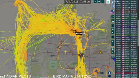 Bird Mafia Utah China Airplane gang bang on July 4th 2025 - no audio -