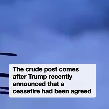 Trump posts “Bomb Iran” music video on his social media