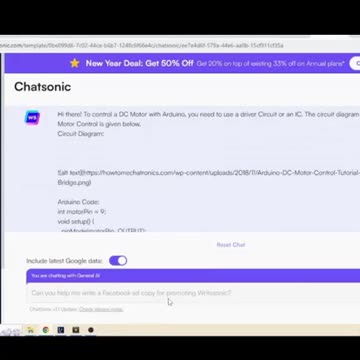 😱😱 Watch This ChatGPT Alternative Writing Arduino code for DC Motor #AeroArduino