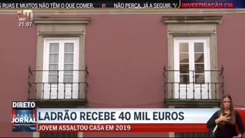 Ladrão recebe 40mil euros. ACORDA PORTUGAL