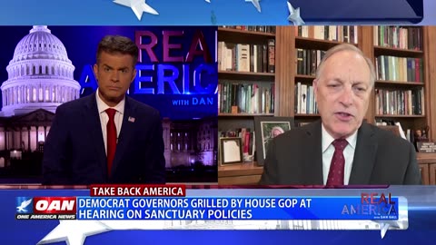 REAL AMERICA -- Dan Ball W/ Rep. Andy Biggs, Dem Govs. Questioned Over Sanctuary Policies, 6/13/25