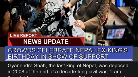 Crowds Celebrate Nepal Exkings Birthday in Show