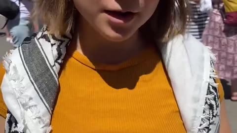 Greta Thunberg at LGBT Pride in Budapest Hungary.