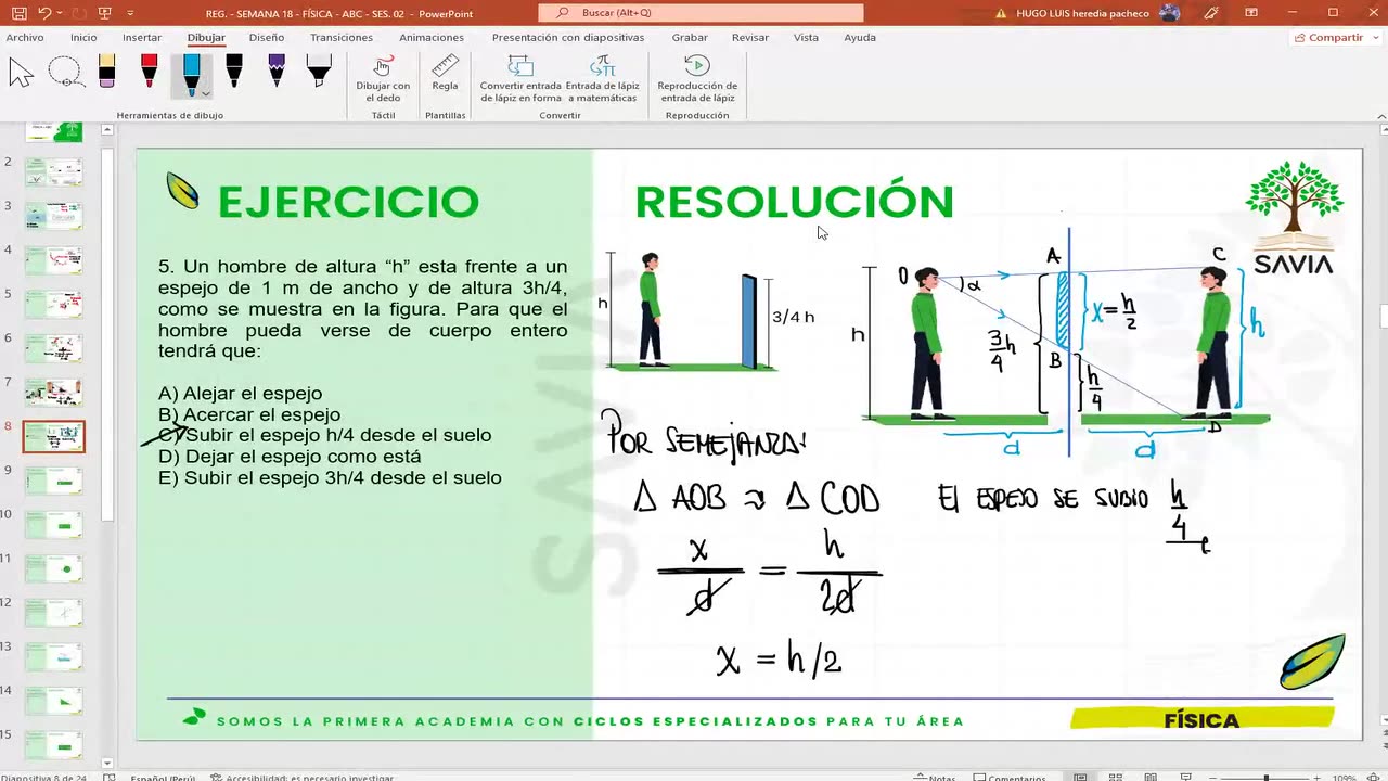 SAVIA SEMIANUAL 2024 | Semana 18 | Física S2