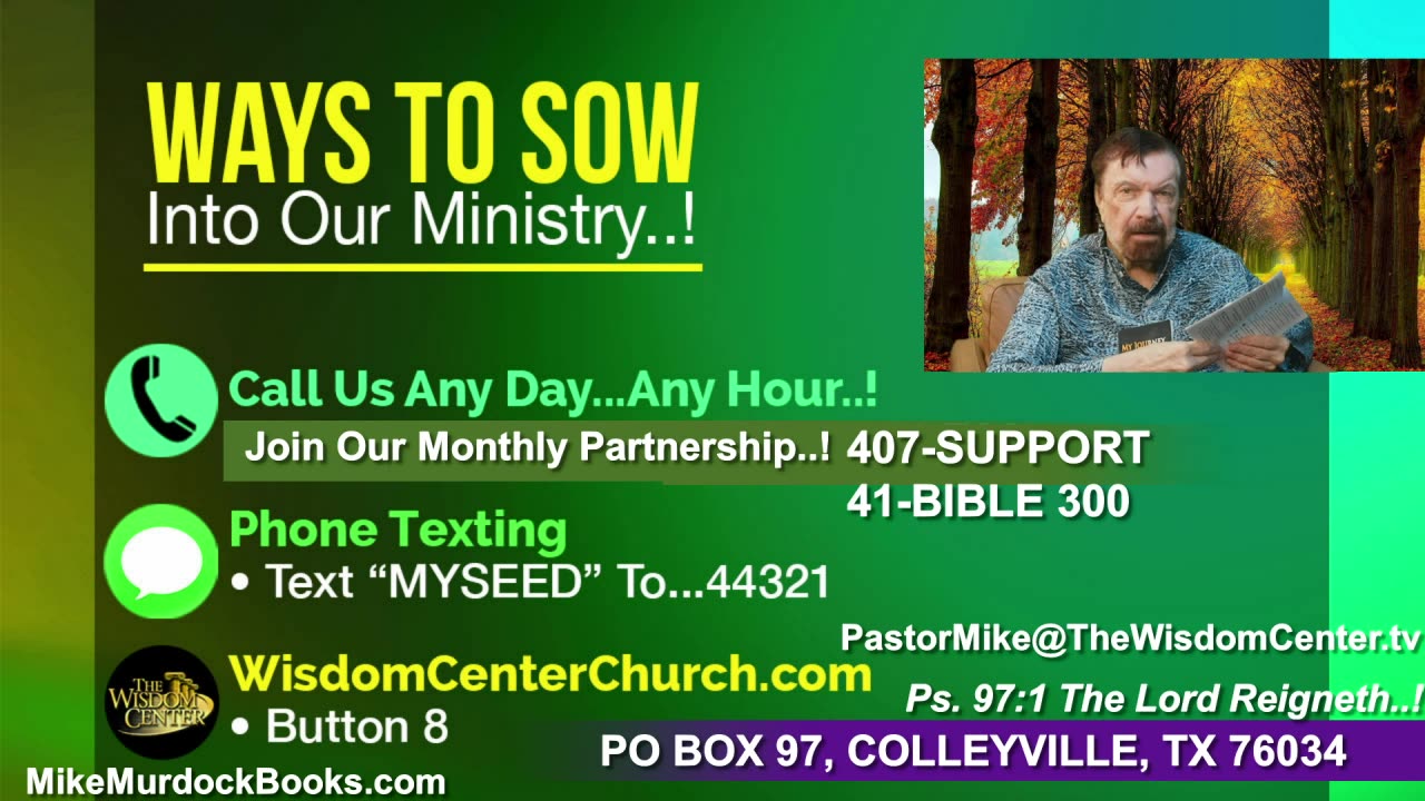 Re-Air: The Wisdom Family With Mike Murdock...!!!