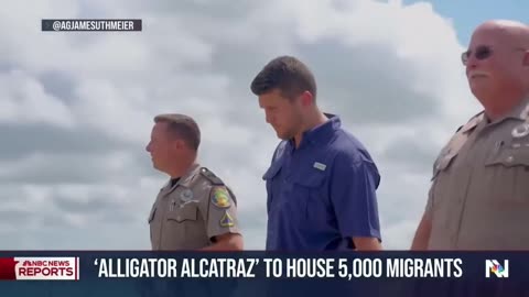 Construction has begun in FL for a facility, surrounded by alligators, to detain 5k illegals.