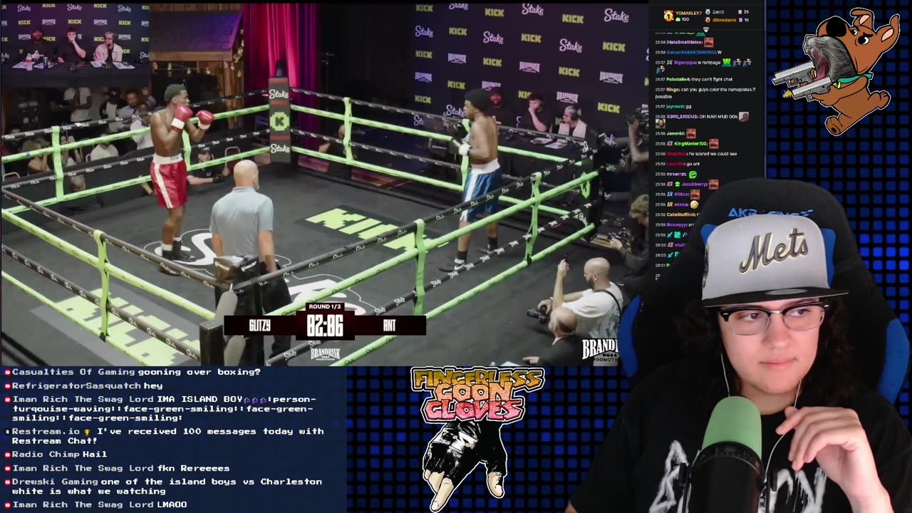 Charleston White vs Island Boy - Adin Ross Kick Brandrisk 008 | React