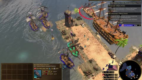 Age of Empires III: Definitive Edition – Historical Battles – The Burning of USS Philadelphia