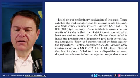 SCOTUS Ruling on Texas Map Hurts GOP Fight Against Prop 50!