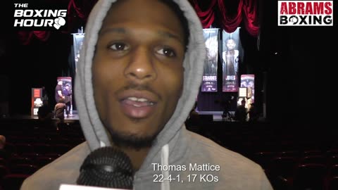 Thomas Mattice Talks about showdown with Raymond Ford