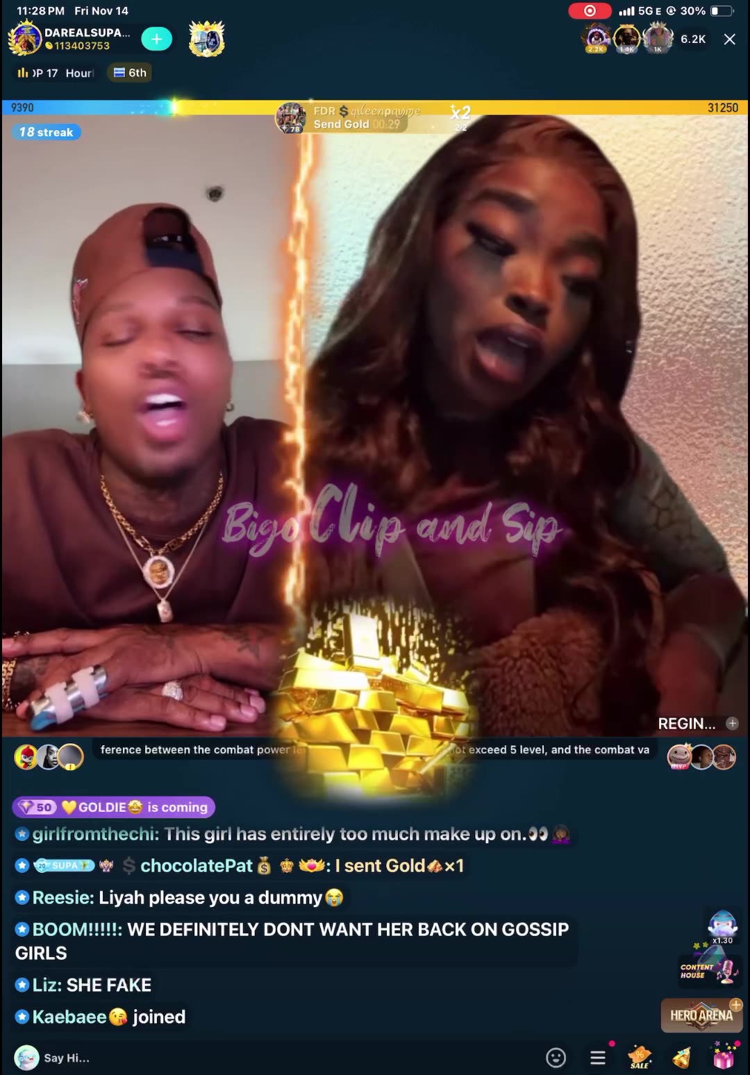Supa n Liyah talk about spitting incident n police were called pt 2 11/14/25 #bigoclipandsip