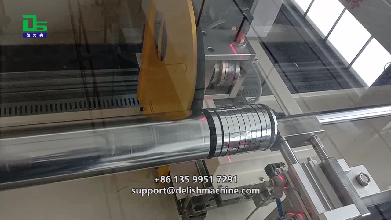 DELISH auto foil roll cutter, hot stamping foil cutting machine.