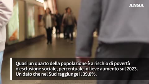 NOTIZIE DAL MONDO L'Italia invecchia e rallenta,gli over 80 sono piu' dei bambini under 10..Rapporto ISTAT 2025:giu' produttivita' e salari reali,un quarto della popolazione a rischio poverta' nel Sud Italia il dato è al 39,8%