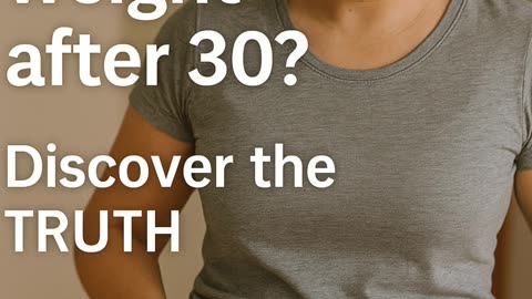 "Why Most Diets Fail After 30 (And What Actually Works)"