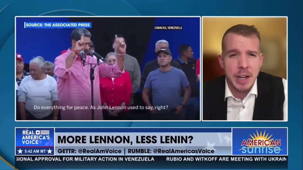 Right-wing pundit: Maduro 'provoked' Trump invasion by singing John Lennon's Imagine