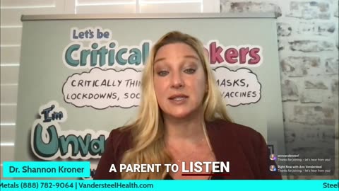 Dr Shannon Kroner Says Parents Must Take Back Control From Doctors and Teachers Pushing Vax Agenda