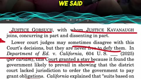 Gorsuch and Kavanaugh SLAM Defiant Judges